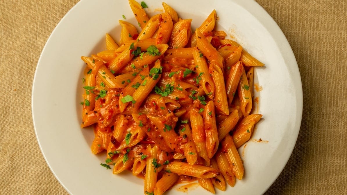 Penne Alla Vodka Pasta.