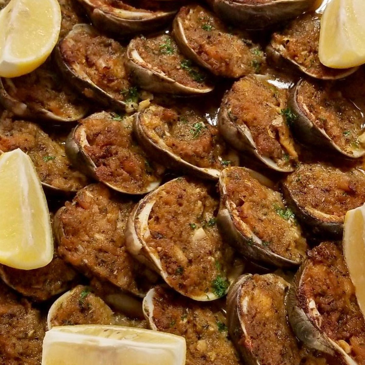 Stuffed Baked Clams